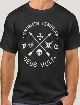 Knights Templar Deus Vult Medieval Cross and Skull T-Shirt 100% Cotton O-Neck Short Sleeve Summer Casual Mens T-shirt Size S-3XL - Aliexpress - FashionsVida