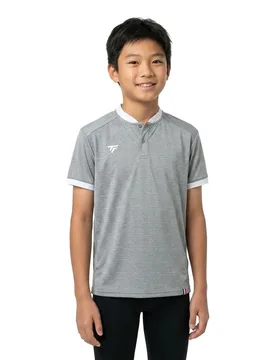 Team Mesh Short Sleeve Polo Silver 8-10 Years - Tecnifibre - FashionsVida