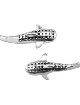 Orecchini Small Whale Shark - Dive Silver - FashionsVida