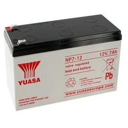Ups Yuasa 7ah/12v Battery Black / White / Red One Size unisex