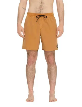 Pantaloncino Da Bagno Center 17´´ Ginger Brown S - Volcom - FashionsVida