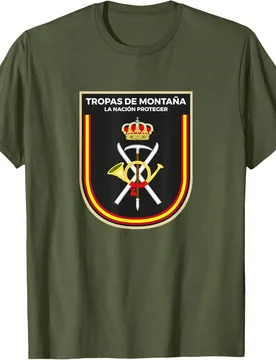 Emblema Tropas Montaña Ejército de Tierra Ejército español T-Shirt Short Sleeve Casual 100% Cotton Shirt - Aliexpress - FashionsVida