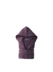 Accappatoio in cotone MELANZANA S-M