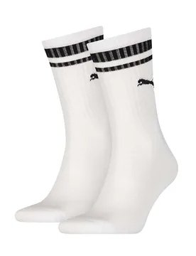 Pack Heritage Crew Cotton Rich Sports Socks White male - Puma - FashionsVida