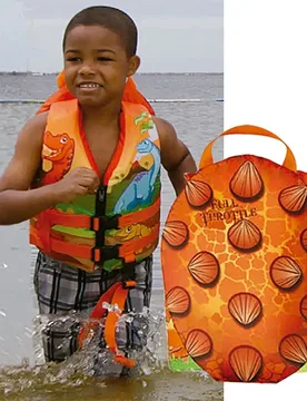 Water Buddies Inflatable Life Jacket Dinosaur One Size unisex - Full Throttle - FashionsVida