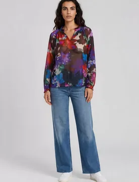 RAGLER SLEEVE BLOUSE WITH GATHERING female - 38 - FashionsVida