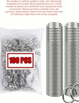 Pcs200pcs/500pcs/Set Anillos de Salto Abiertos de 25mm Conector de Anillos Metálicos Divididos para Llaveros, Colgantes, Hallazgos de Joyería, Creac - Shein - FashionsVida