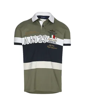 Poloshirt olive S herren - Aeronautica Militare - FashionsVida