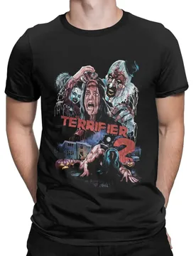 S vintage Terrifier 2 100% Cotton Leisure T-Shirt horror movies slasher film scary scream movie Art the clown large size tops - Aliexpress - FashionsVida