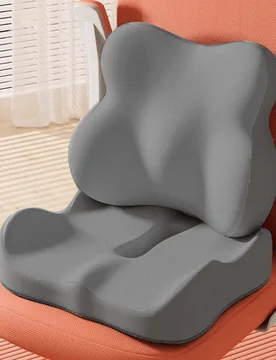 Piezas/1 pieza Juego de cojín y apoyo lumbar para asiento de coche Diseño ergonómico Eleva la vista de conducción, cómodo para viajes largos Espu - Shein - FashionsVida