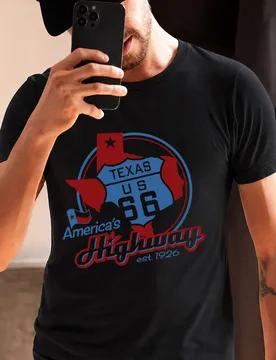 America Highway Route 66 The Road of Freedom Old School Gift T shirt for Biker 0716 Mother Road Graphic Clothes All Size Tees - Aliexpress - FashionsVida
