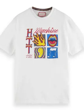 Maglietta A Maniche Corte 17575 White L - Scotch & Soda - FashionsVida