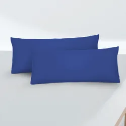 Feinjersey-Kopfkissenbezug Doppelpack saphir, 2x 40x80 cm