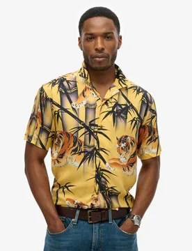 Superdry Herren Hawaiian Resort Hemd, Gelb, Größe: XL - 79.99 - FashionsVida