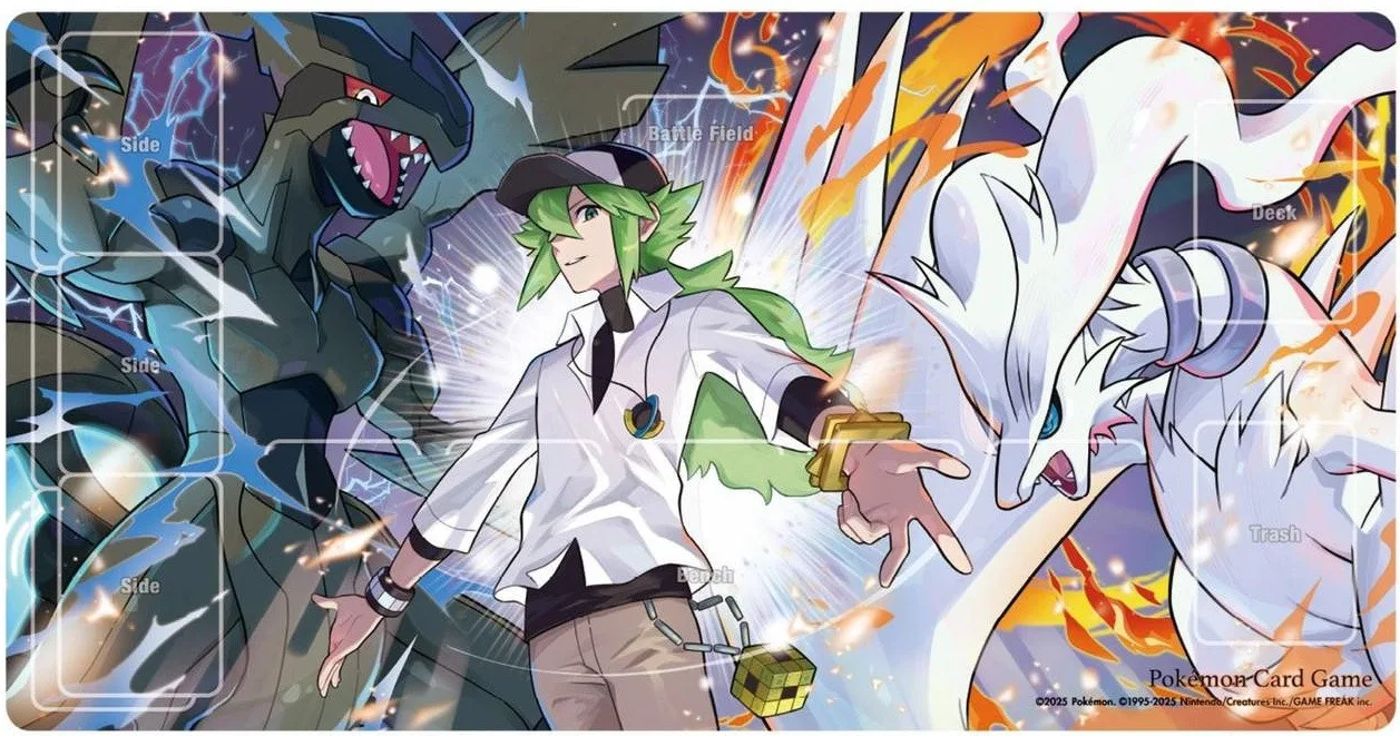 Pokemon Center Japan - N & Reshiram & Zekrom Playmat - Pokémon - FashionsVida