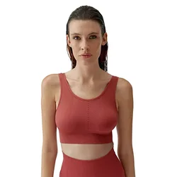 Top De Sport à Maintien Moyen-élevé Naisha Seamless Terracota L