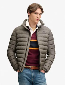 Padded Puffer Jacket Brown male - Superdry & Co - FashionsVida