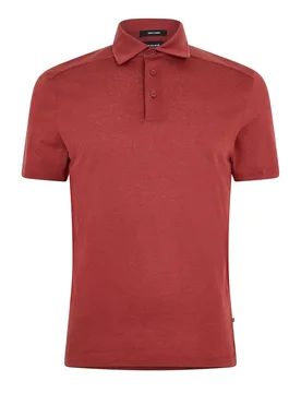 Mens Paino Polo Shirt With Button Placket In Open Brown - Size Medium - BOSS - FashionsVida