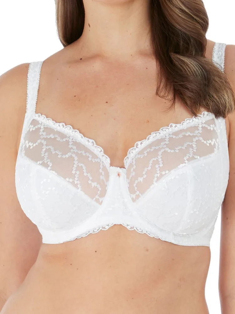 Womens Ana Side Support Bra - White Polyamide - Size 40g - Fantasie - FashionsVida
