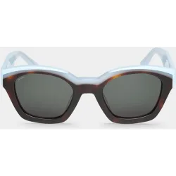 Gafas de sol unisex cuadrada en acetato