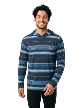 Rash Guard Manches Longues White Cap Tech Midnight Navy S - Salty Crew - FashionsVida