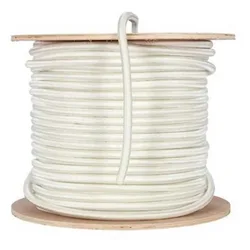 Polyester Elastic Braided Rope 100 M White 14 mm unisex