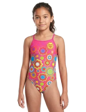 Chupa Chups Floral Swimsuit Pink 5XS Girls - OTSO - FashionsVida