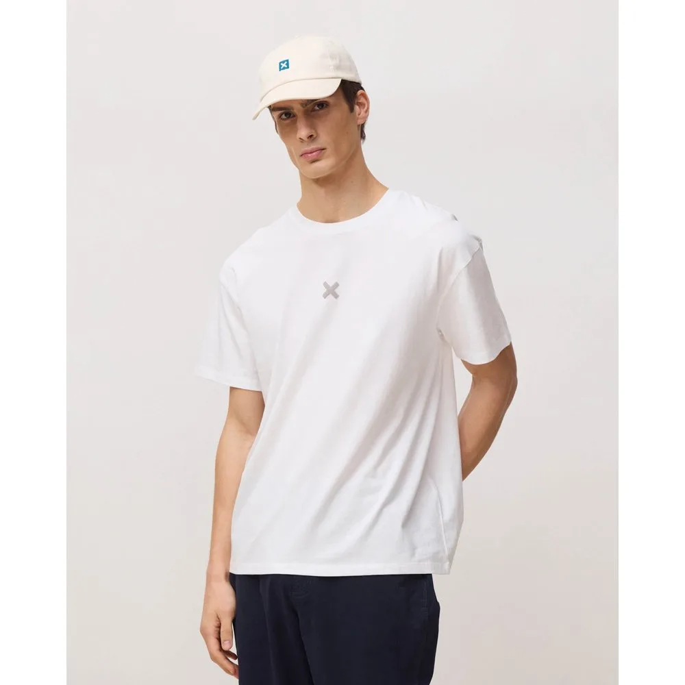 Camiseta de hombre bonfire blanca - Blue Banana - FashionsVida