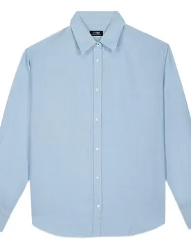 Camicia A Maniche Lunghe Tahische Oxygene / Blue 42 - TBS - FashionsVida