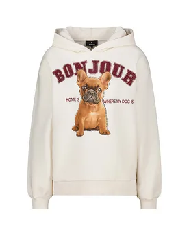 Sweat à capuche - Hoodie crème 38 - monari - FashionsVida