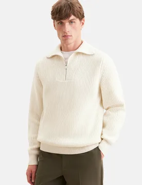 Regular Troyer Uni Ecru L - Seidensticker - FashionsVida