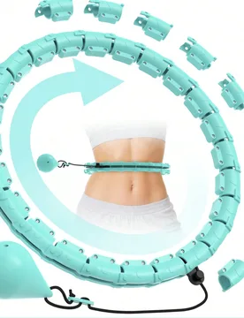 JLoibao Aro Pesado para Adultos Pérdida de Peso, Aro Fit Talla Grande 47 Pulgadas/120cm, 24 Eslabones Desmontables & Bola Vacía DIY, Ejercicio Adecu - Shein - FashionsVida