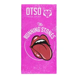 Serviette Running Stones Pink Pink One Size