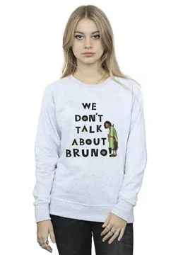 Women's Encanto We Dont Talk About Bruno Boy Sweatshirt in Grey Size: 2XL - Grey - Size: 2XL - Disney - FashionsVida