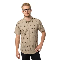 Camicia A Maniche Corte Heeling Light Taupe M