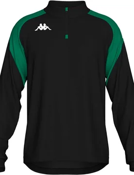 Lovato sudadera entrenamiento fútbol Negro (M) - Kappa - FashionsVida