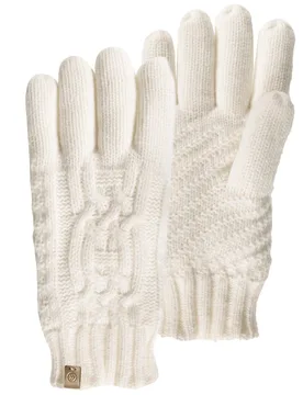 Gants Maille d'Aran Blanc blanc Tailleunique - Isotoner - FashionsVida