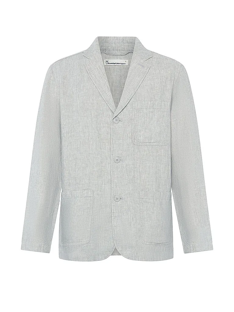 Overshirt gris claro L - Knowledge Cotton Apparel - FashionsVida