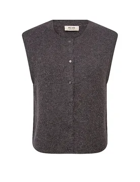 Chaleco de punto MMALMINETHORA marrón XL - Mos mosh - FashionsVida