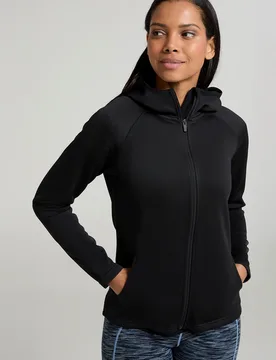 IsoCool Dynamic Chakra Womens Hoodie - Black - Black - Size: 8 - Mountain Warehouse - FashionsVida