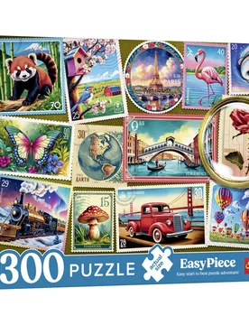 Puzzle 300 XL-Teile "Briefmarken" Trefl - 3Pagen - FashionsVida