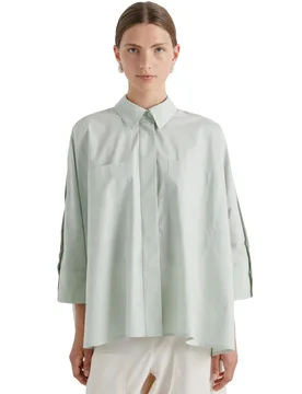 CAMICIA Donna CON BOTTONI SU MANICHE - MEIMEIJ - FashionsVida
