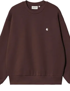 Sweat forme ballon - W' Casey Sweatshirt Palisander Silver en Coton - Taille XS - Marron - Carhartt WIP - FashionsVida