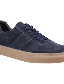Riley Suede Mens Navy Trainers - Size Uk 11 - Hush puppies - FashionsVida