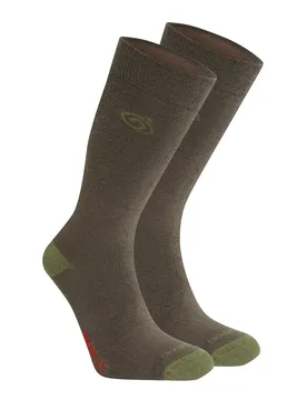 Unisex Adult Insect Repellent Socks (Woodland Green/wild Olive) - Size Uk 3-6 - Craghoppers - FashionsVida