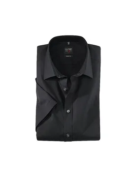 Camisa de negocios Body Fit negro 40 - Olymp Level Five - FashionsVida