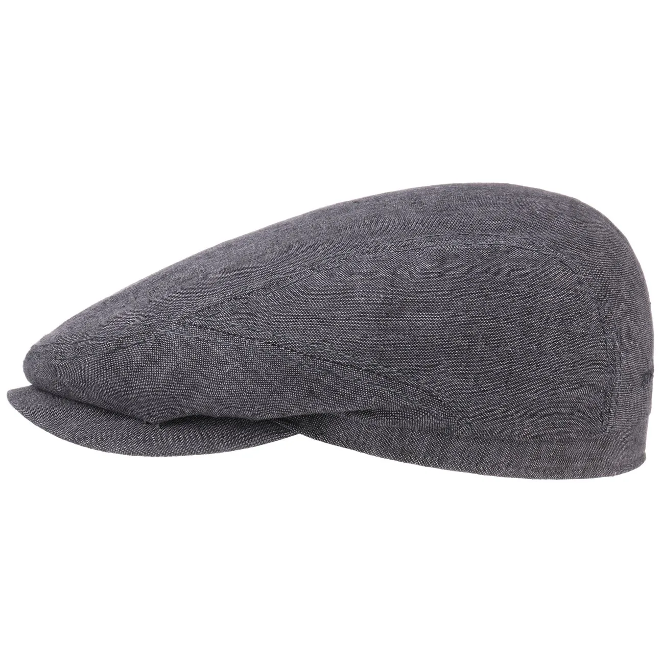 Belfast Linen Summer Flat Cap by - grey - Size: 59 cm - Stetson - FashionsVida