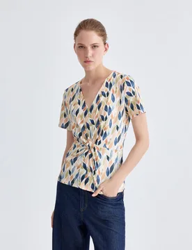Camiseta de mujer estampada, manga corta - Zermatt - FashionsVida