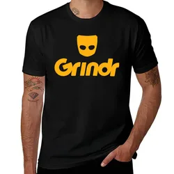 Logo-Grindr T-Shirt Casual Fashion Short Sleeve Cotton T-Shirt