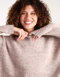 Round Neck Jumper - ONE / MOCHA - female